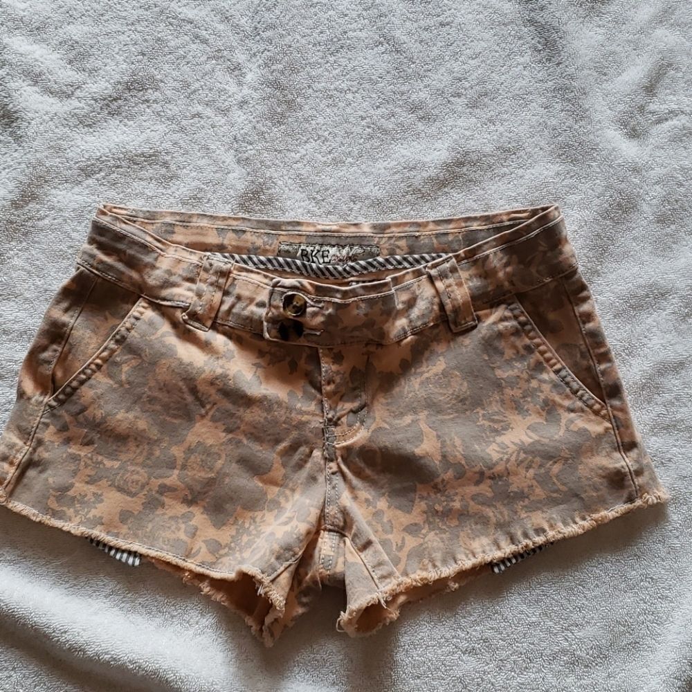 Bke shorts.  Raw hem‎